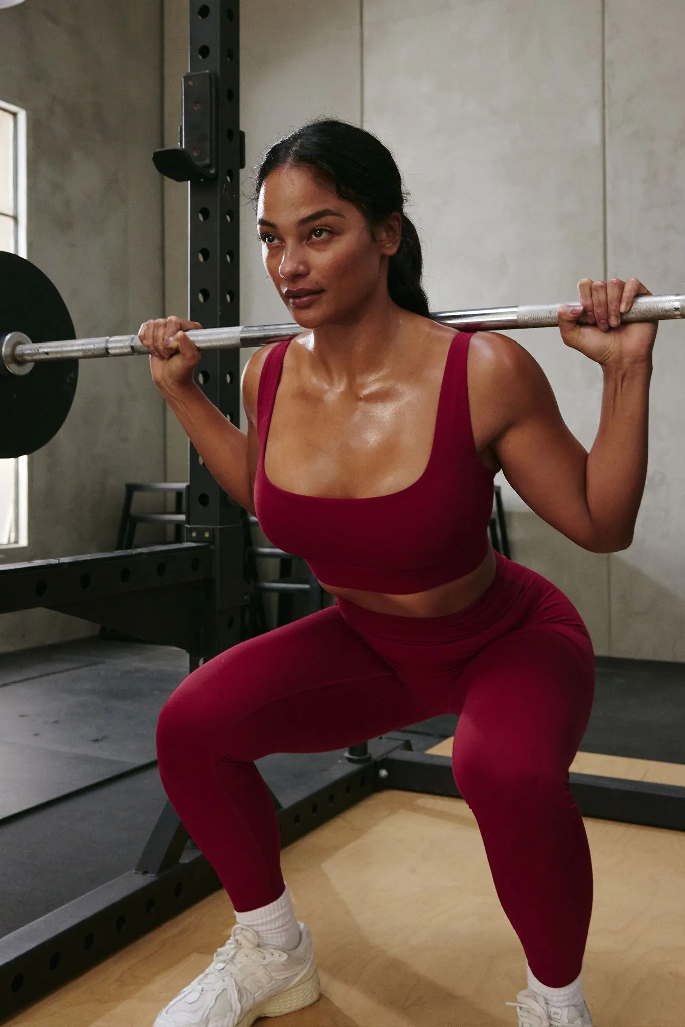 Acadia Long Legging 29" - Burgundy sold by Monday Swimwear product image thumbnail 3