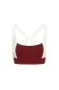 Arches “The Tash Bra” - Burgundy/Ivory sold by Monday Swimwear