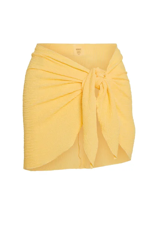 St. Barth's Skirt - Honey Crinkle sold by Monday Swimwear