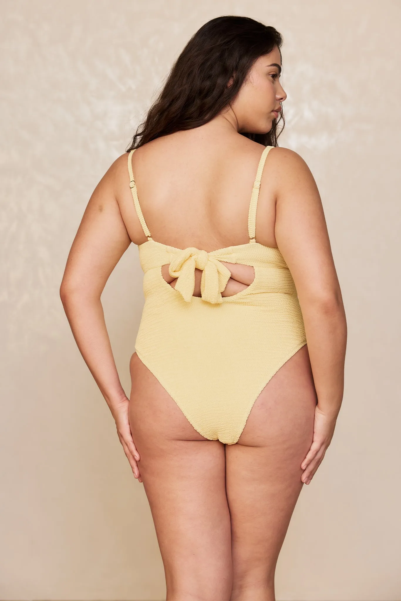 Clovelly One Piece - Honey Crinkle sold by Monday Swimwear product image thumbnail 5