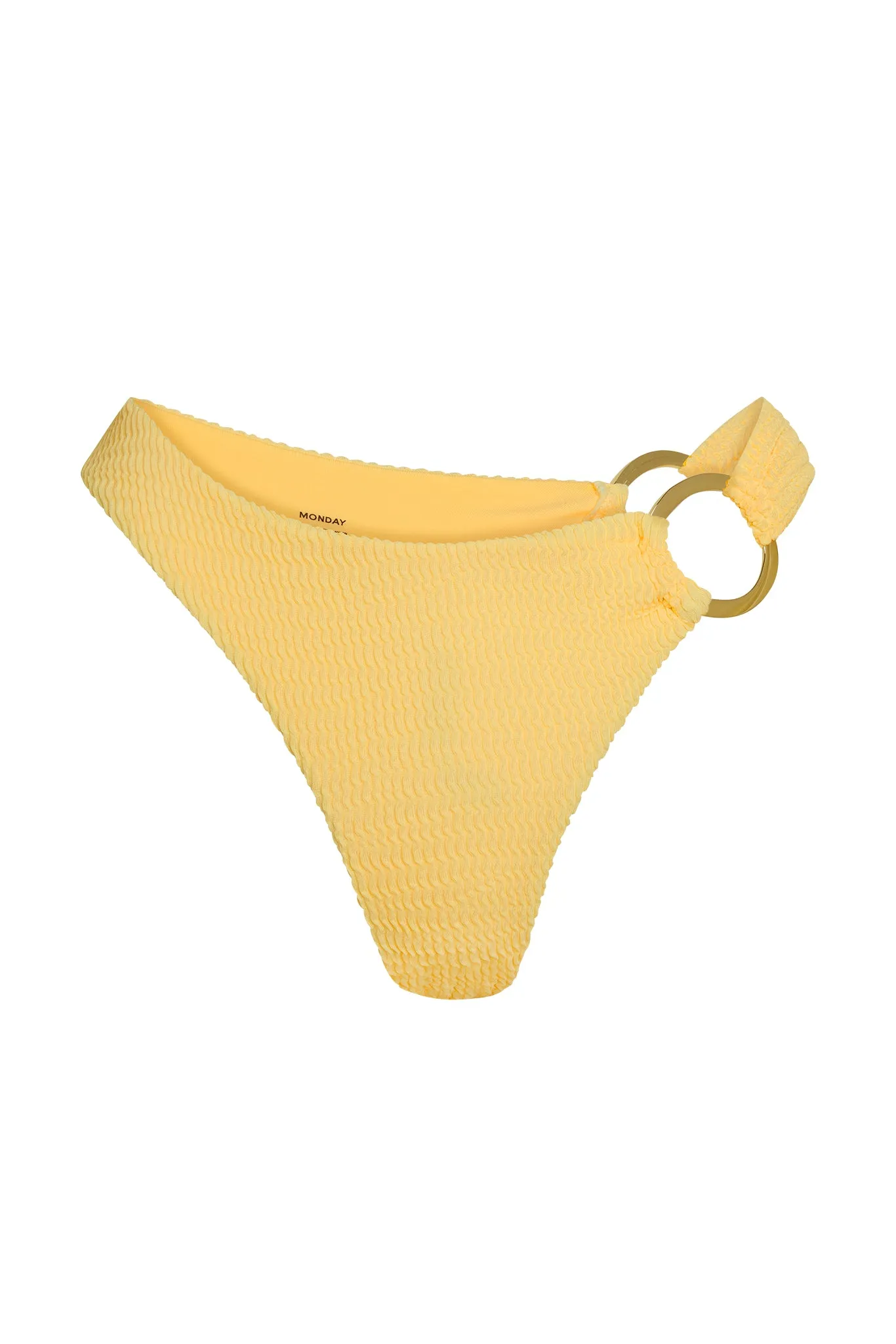 Bronte Bottom - Honey Crinkle sold by Monday Swimwear