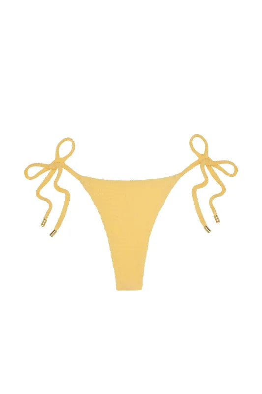 Palma Thong - Honey Crinkle sold by Monday Swimwear