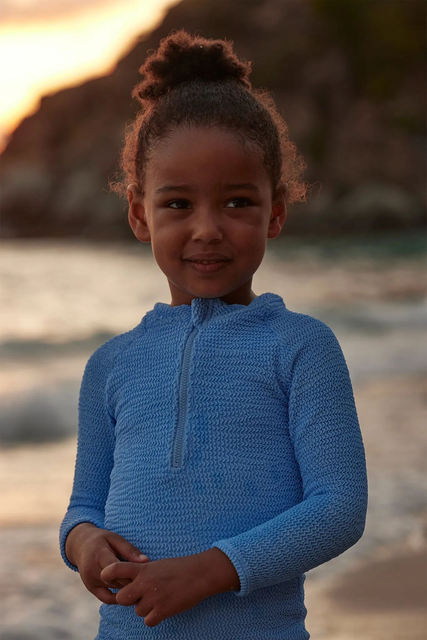 Hilo One Piece - Azure Crinkle sold by Monday Swimwear product image thumbnail 2