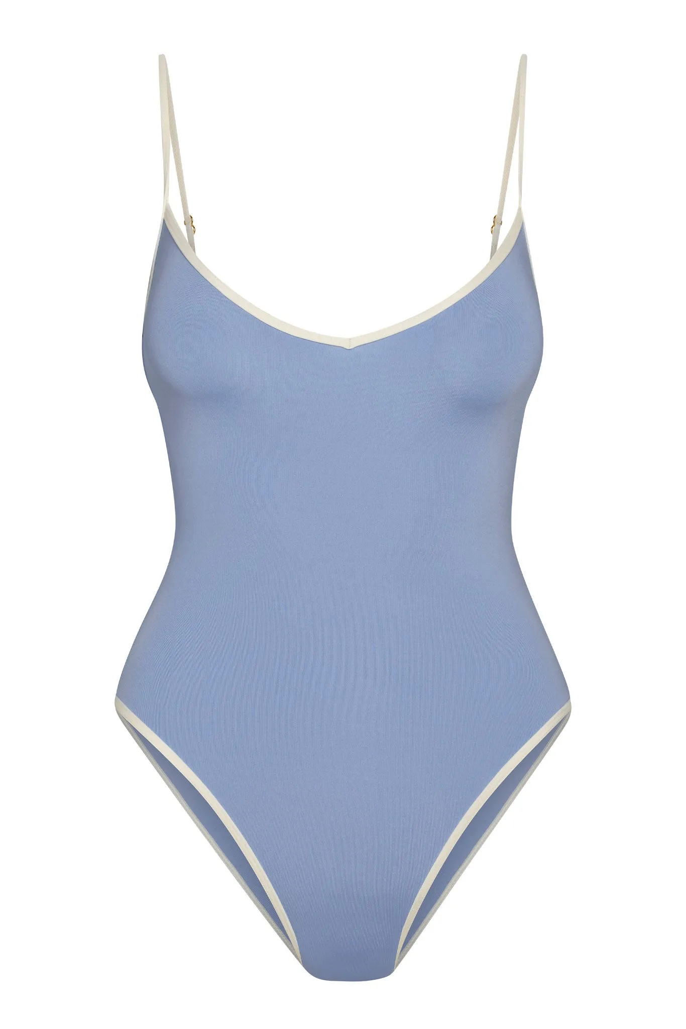 Ravello One Piece - Azure/Ivory sold by Monday Swimwear