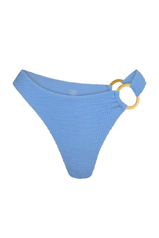 Bronte Bottom - Azure Crinkle sold by Monday Swimwear