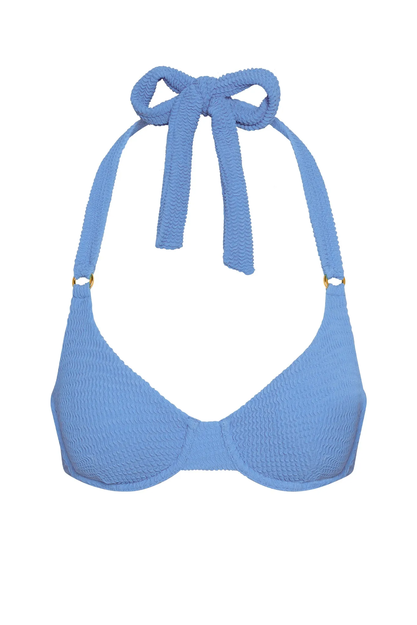 Honolulu Top - Azure Crinkle sold by Monday Swimwear