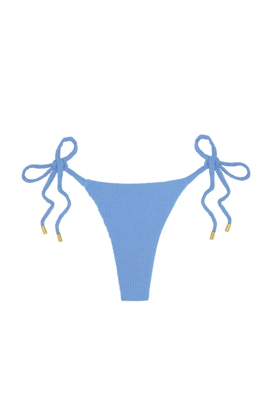 Palma Thong - Azure Crinkle sold by Monday Swimwear