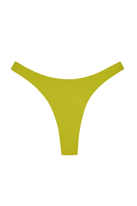 Tamarama Bottom - Chartreuse Summer Plaid sold by Monday Swimwear