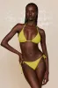 Palma Bottom - Chartreuse Summer Plaid sold by Monday Swimwear