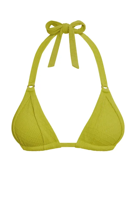 Morocco Top - Chartreuse Summer Plaid sold by Monday Swimwear