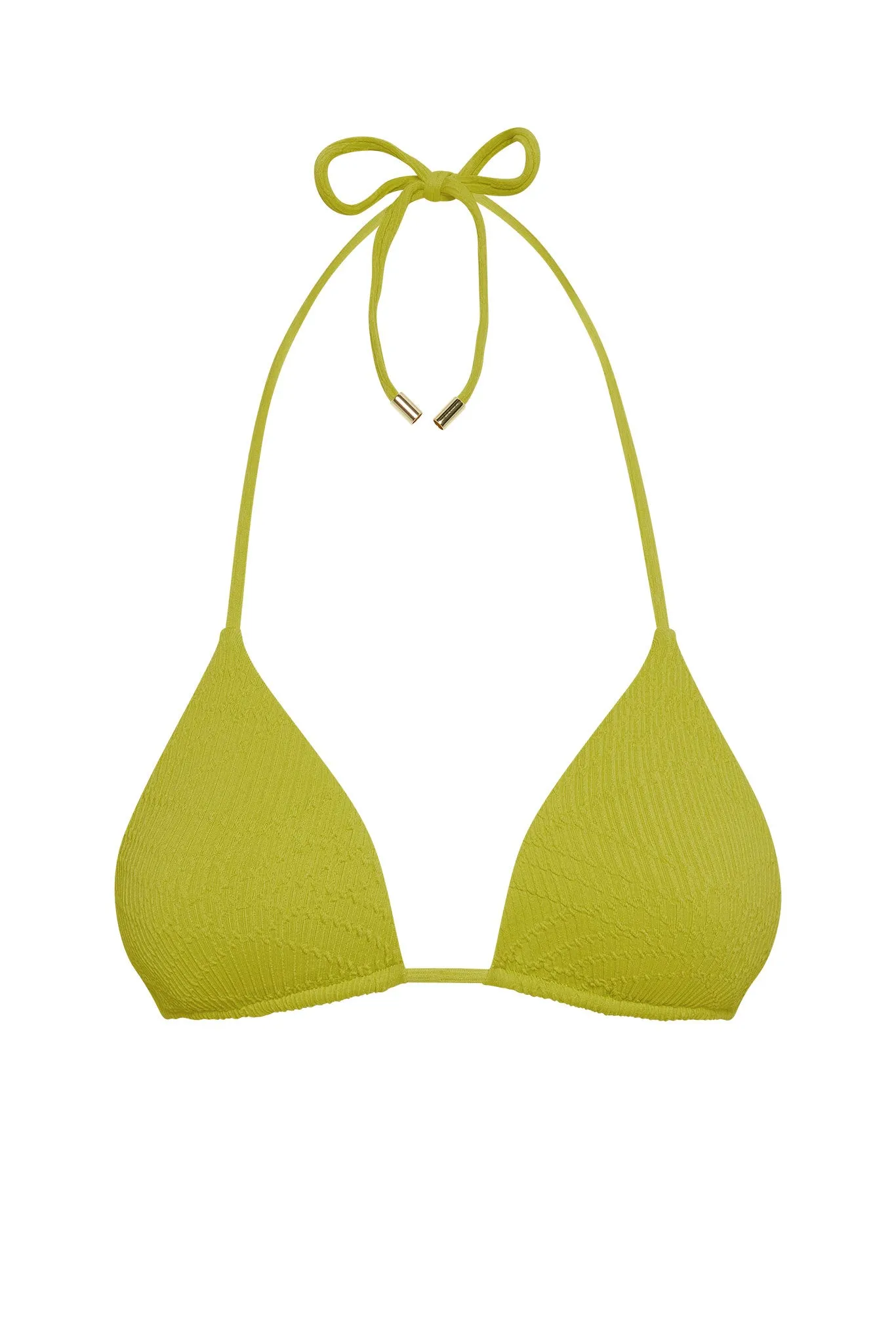 Palma Top - Chartreuse Summer Plaid sold by Monday Swimwear