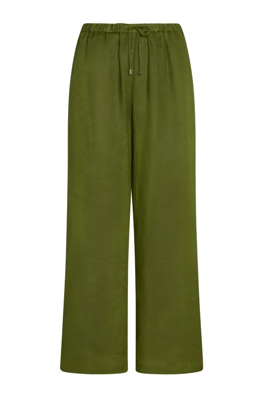 Tuscany Pant - Olive sold by Monday Swimwear