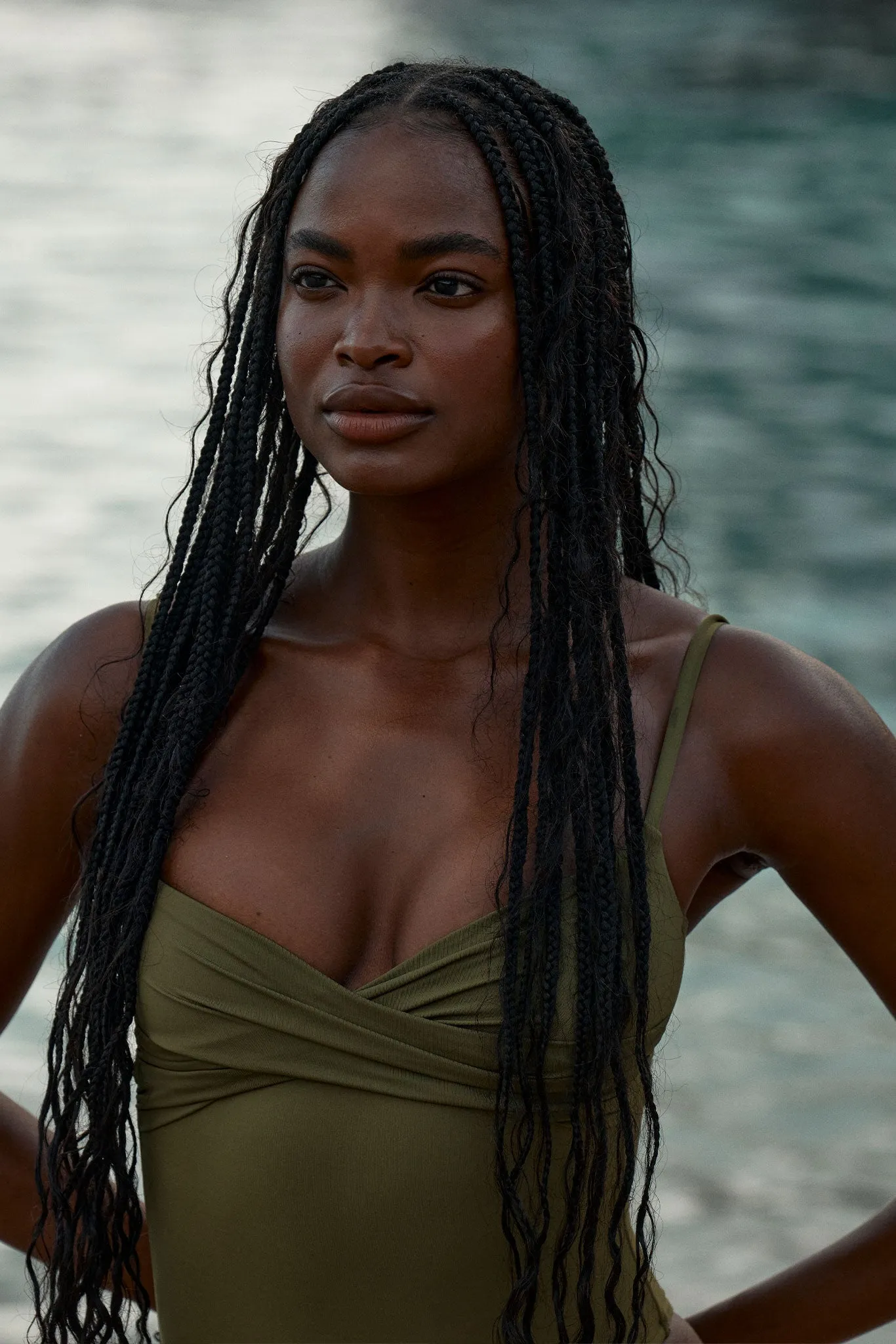 Bordeaux One Piece - Olive sold by Monday Swimwear product image thumbnail 3