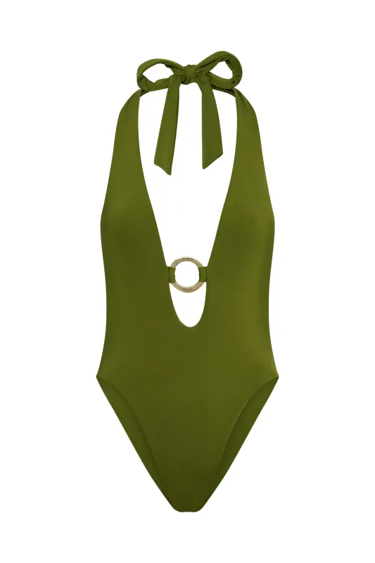 Montego One Piece - Olive sold by Monday Swimwear