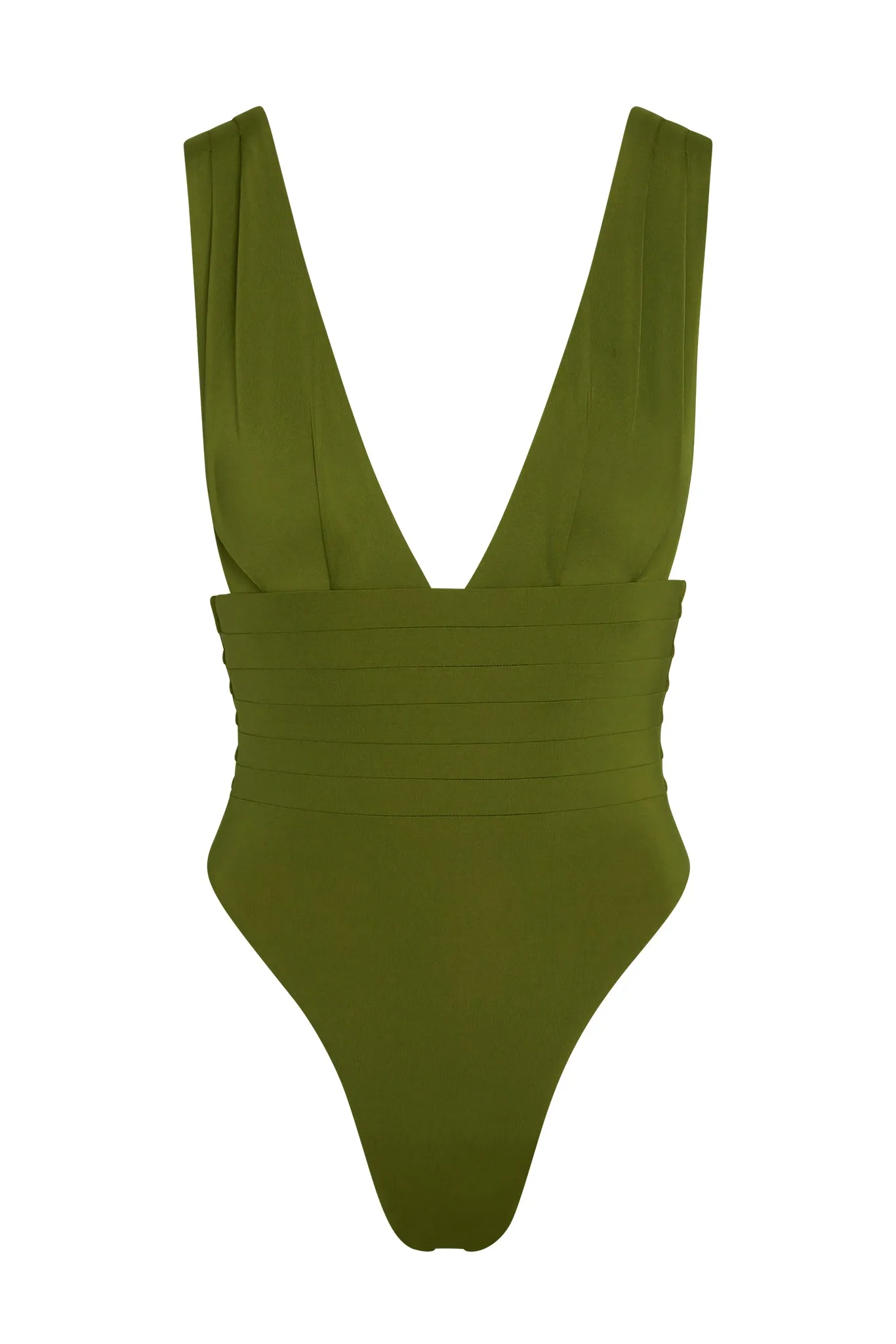 Florence One Piece - Olive sold by Monday Swimwear