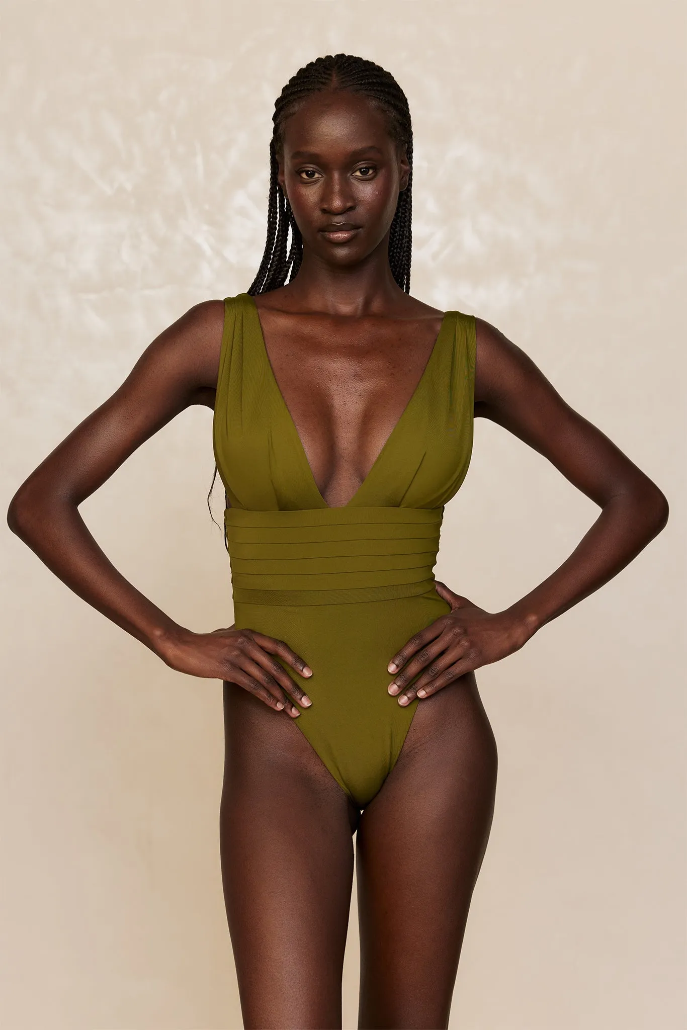Florence One Piece - Olive sold by Monday Swimwear product image thumbnail 5