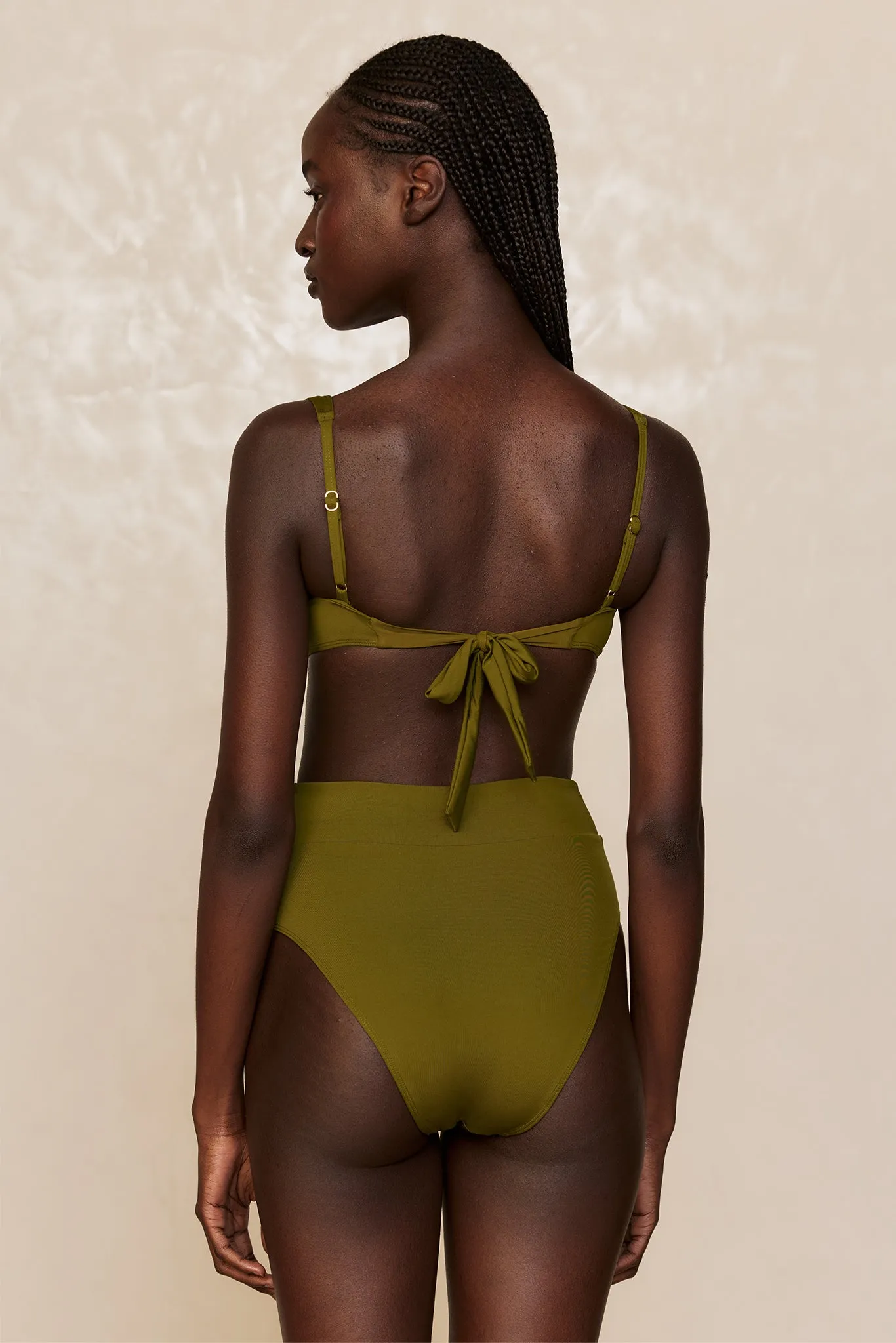 Sorrento Bottom - Olive sold by Monday Swimwear product image thumbnail 3