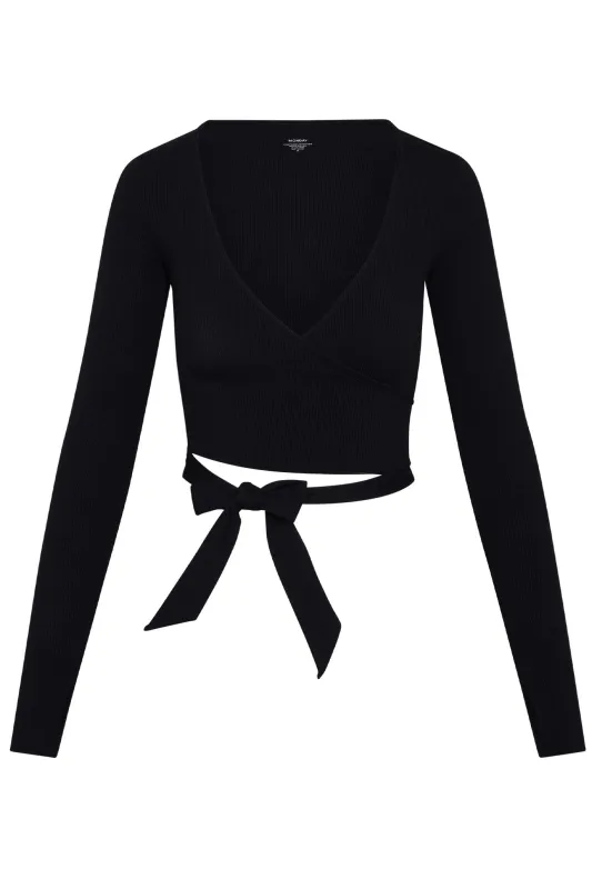 Yosemite Top - Black Rib sold by Monday Swimwear