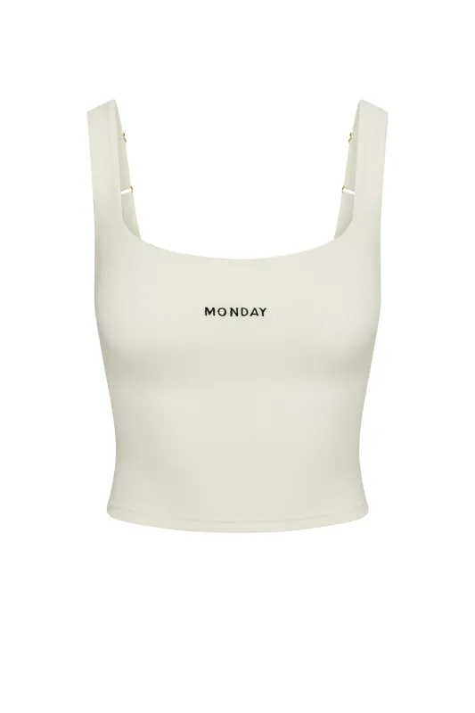 Aspen Tank - Ivory sold by Monday Swimwear