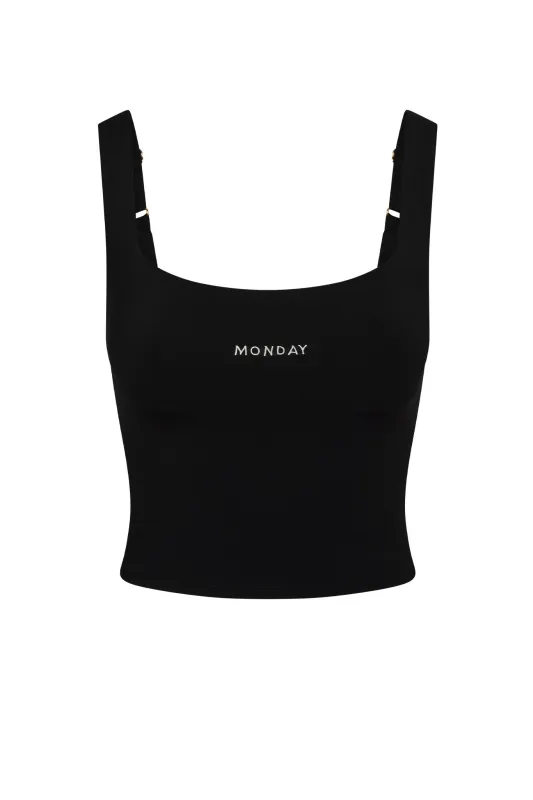 Aspen Tank - Black sold by Monday Swimwear