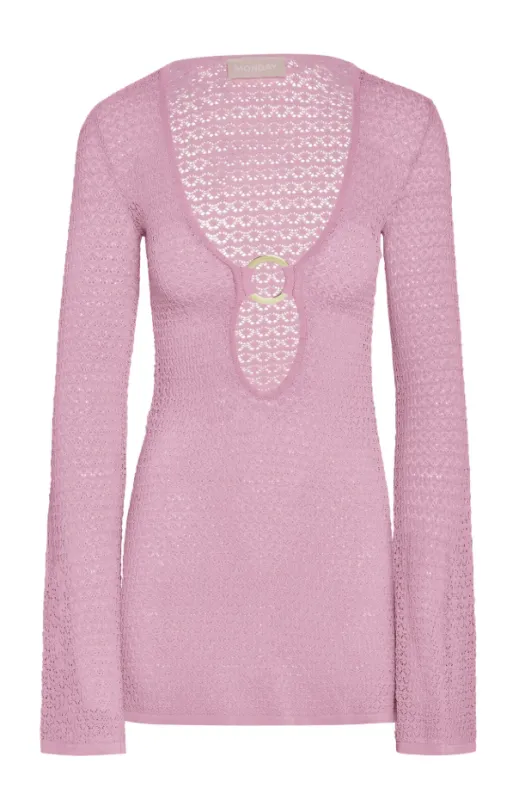 Montego Mini Dress - Cherry Blossom Lace Crochet sold by Monday Swimwear