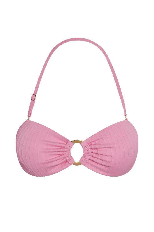 Costa Rica Top - Cherry Blossom Matte Rib sold by Monday Swimwear