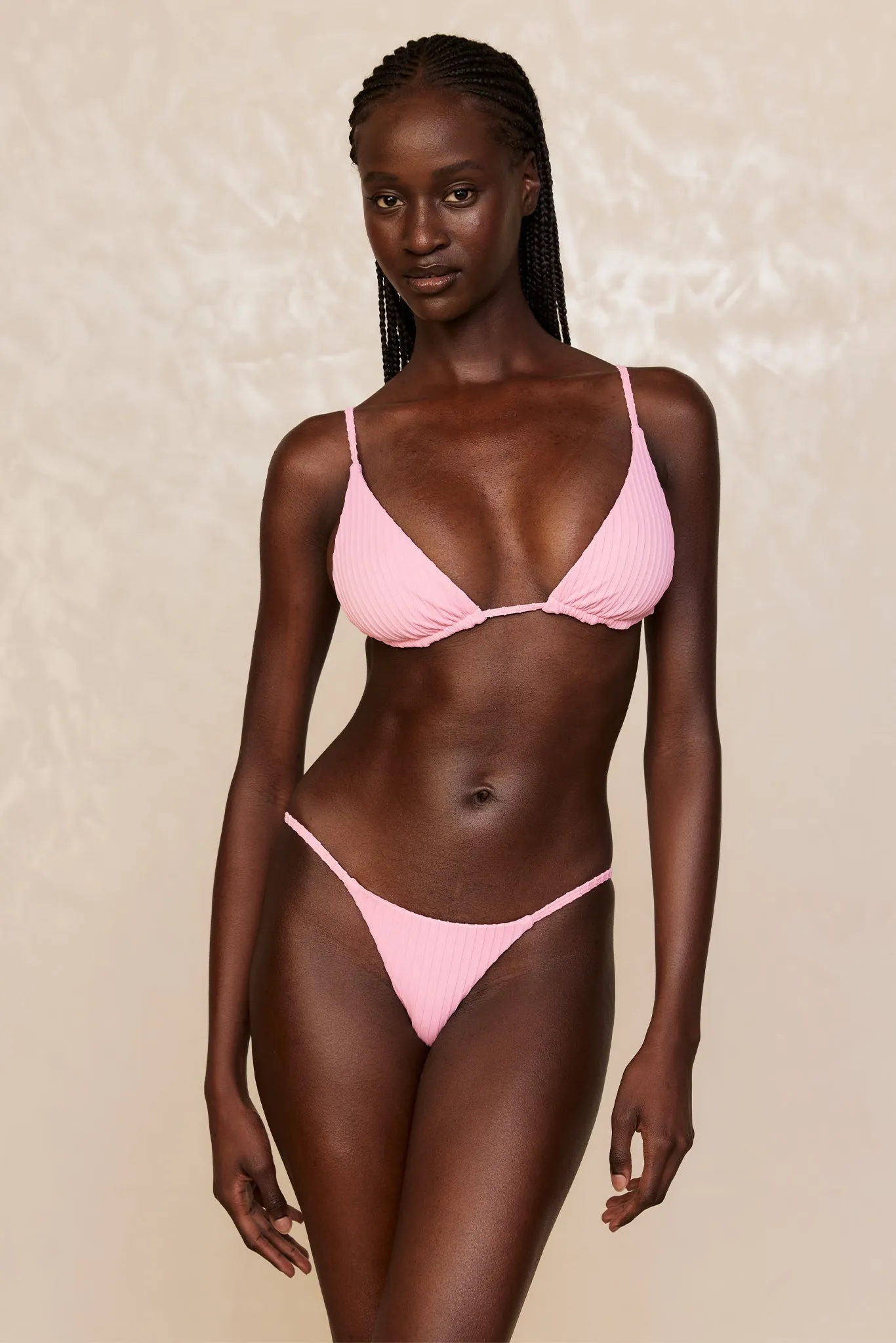 Barbados Bottom - Cherry Blossom Matte Rib sold by Monday Swimwear product image thumbnail 3