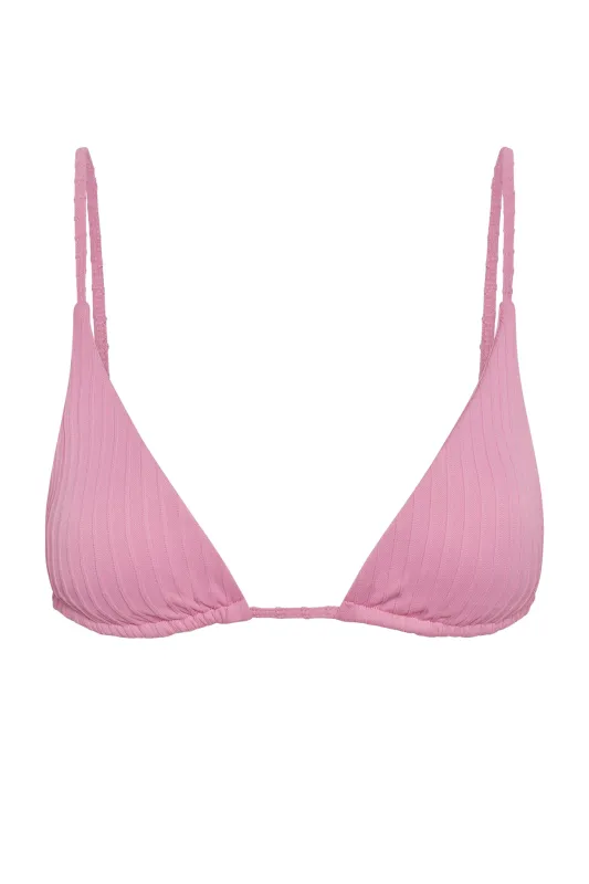Kauai Top - Cherry Blossom Matte Rib sold by Monday Swimwear