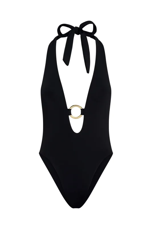 Montego One Piece - Black sold by Monday Swimwear