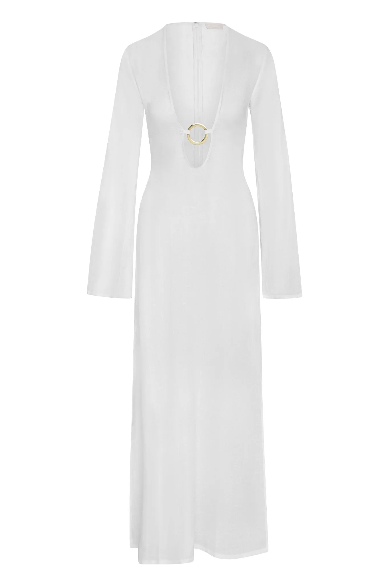 Montego Dress - White Linen sold by Monday Swimwear