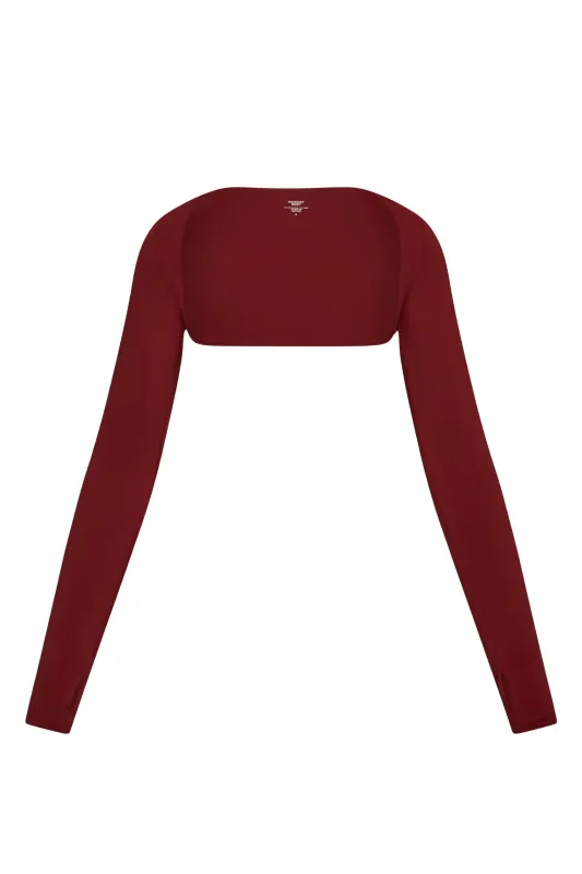 Runyon Canyon Bolero - Burgundy sold by Monday Swimwear
