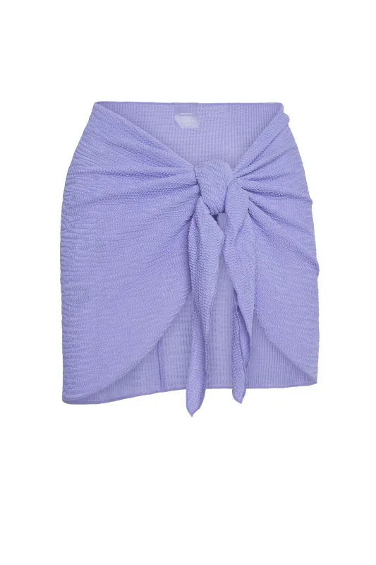 St. Barth's Skirt - Wisteria Crinkle sold by Monday Swimwear