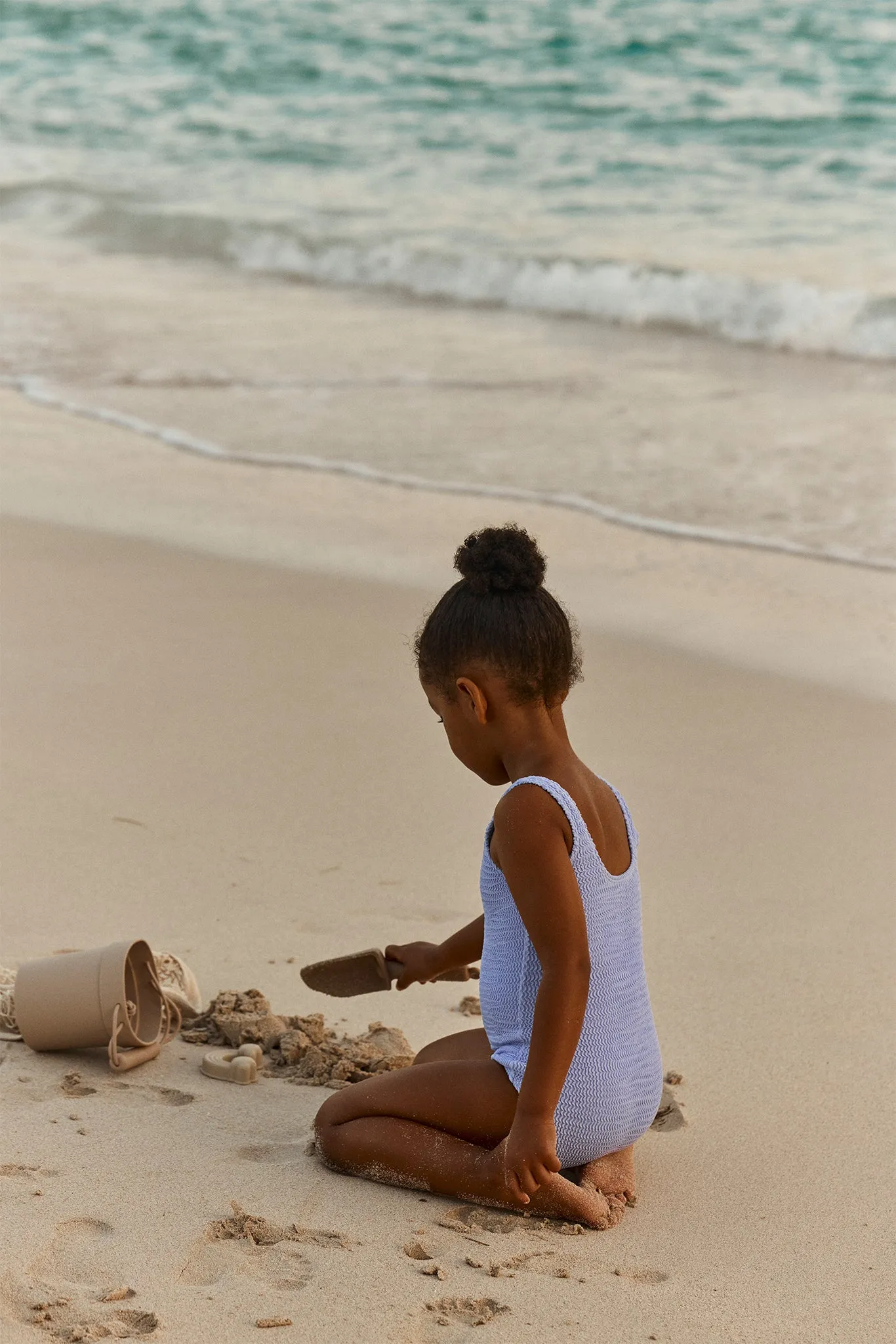 Sardinia One Piece - Wisteria Crinkle sold by Monday Swimwear product image thumbnail 2