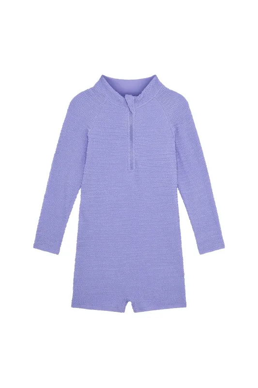 Hilo One Piece - Wisteria Crinkle sold by Monday Swimwear