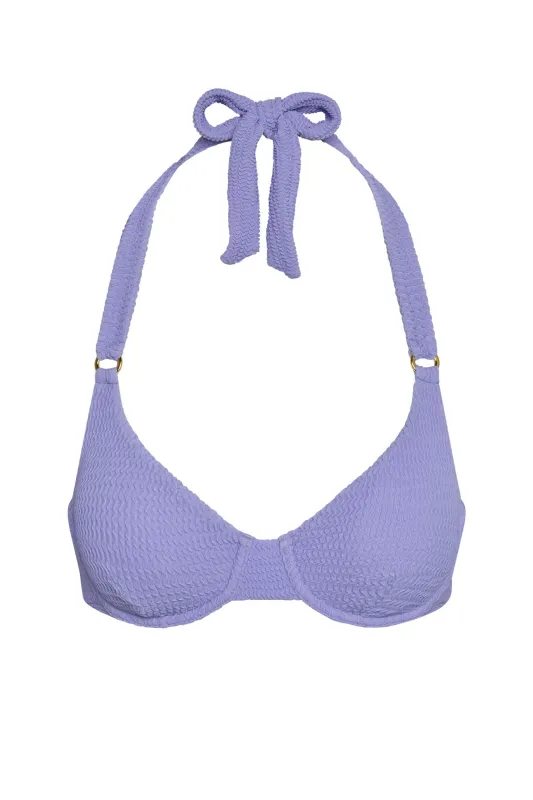 Honolulu Top - Wisteria Crinkle sold by Monday Swimwear