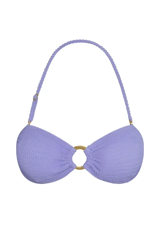 Costa Rica Top - Wisteria Crinkle sold by Monday Swimwear