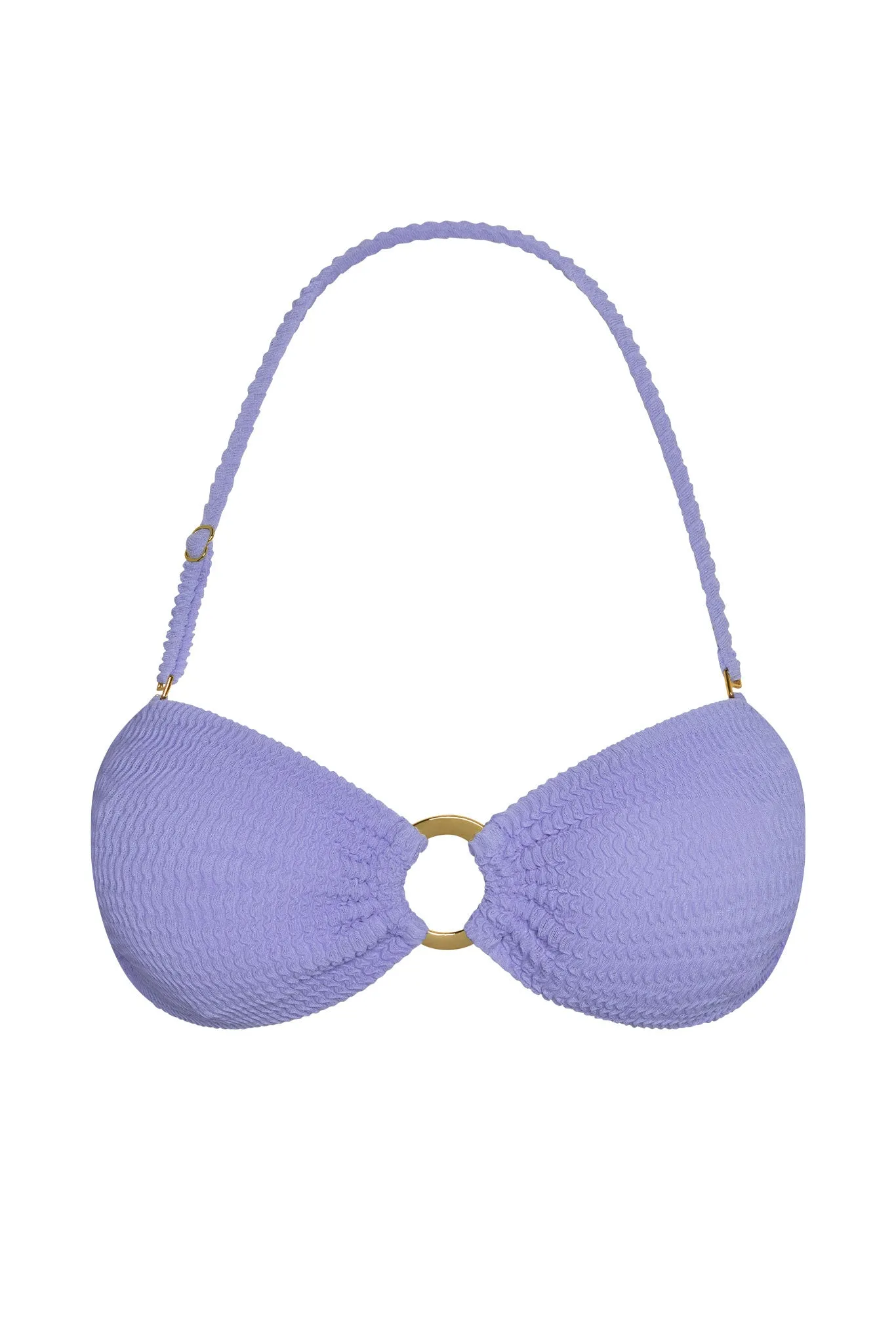 Costa Rica Top - Wisteria Crinkle sold by Monday Swimwear