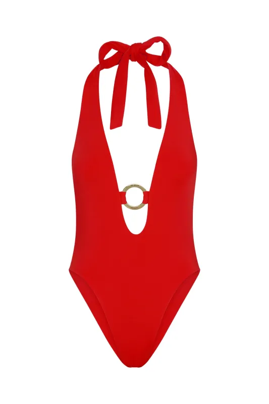 Montego One Piece - Chili Pepper sold by Monday Swimwear