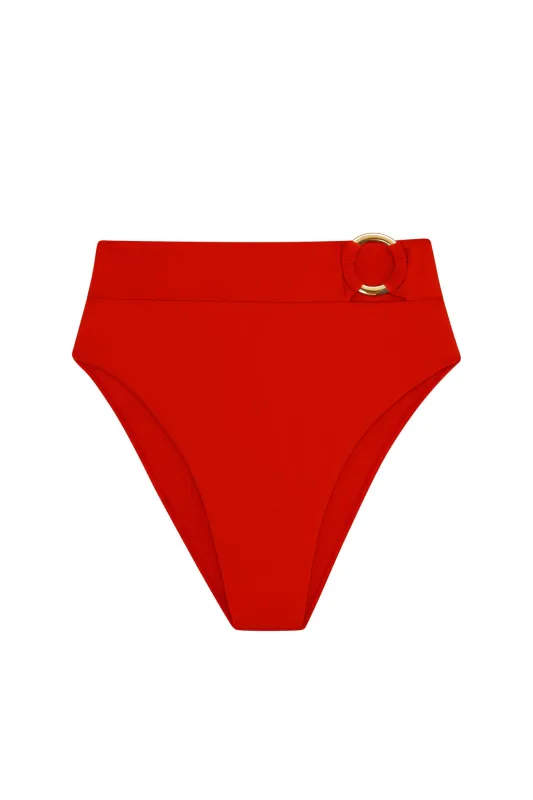 Costa Rica Bottom - Chili Pepper sold by Monday Swimwear