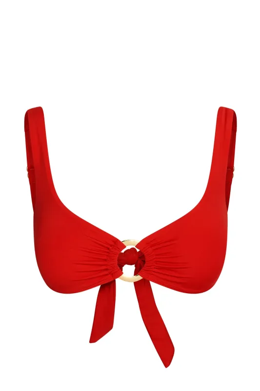 Barbuda Top - Chili Pepper sold by Monday Swimwear