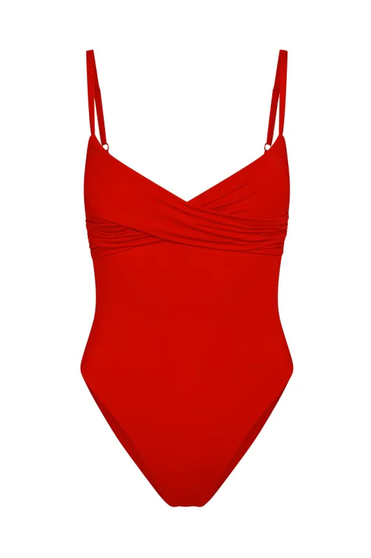Bordeaux One Piece - Chili Pepper sold by Monday Swimwear