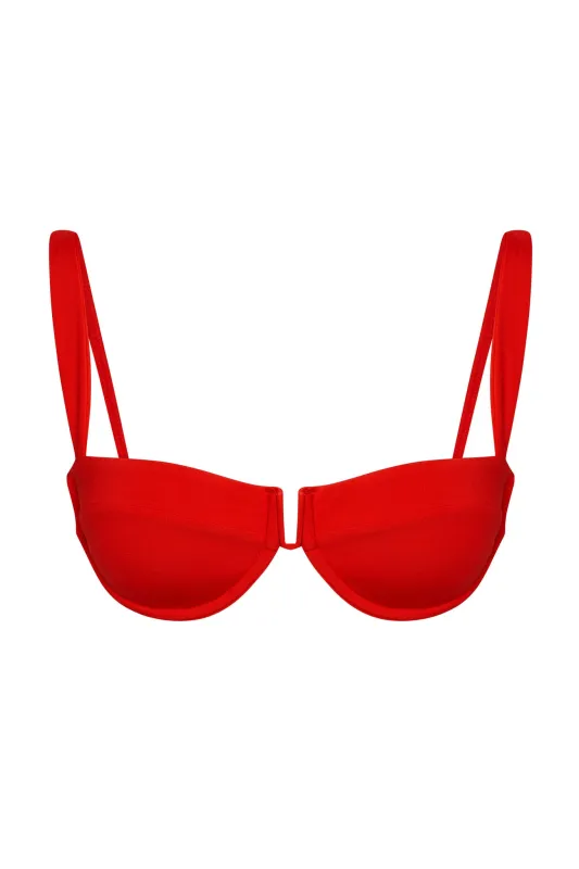 Cala Roja Top - Chili Pepper sold by Monday Swimwear