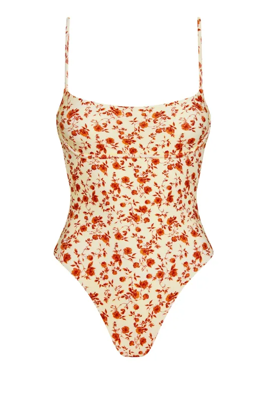 Sausalito One Piece - Sunrise Floral sold by Monday Swimwear