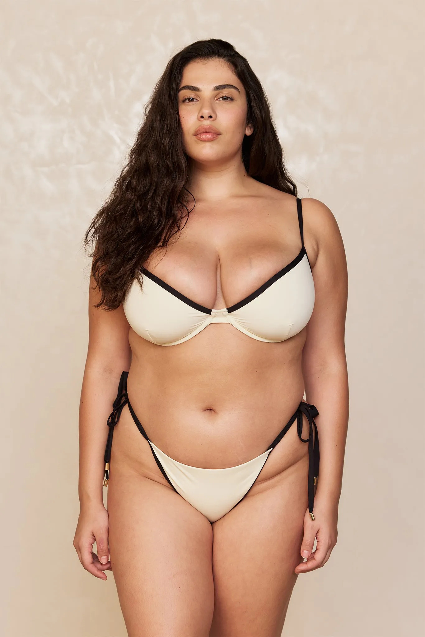 Capri Top - Ivory/Black sold by Monday Swimwear product image thumbnail 3