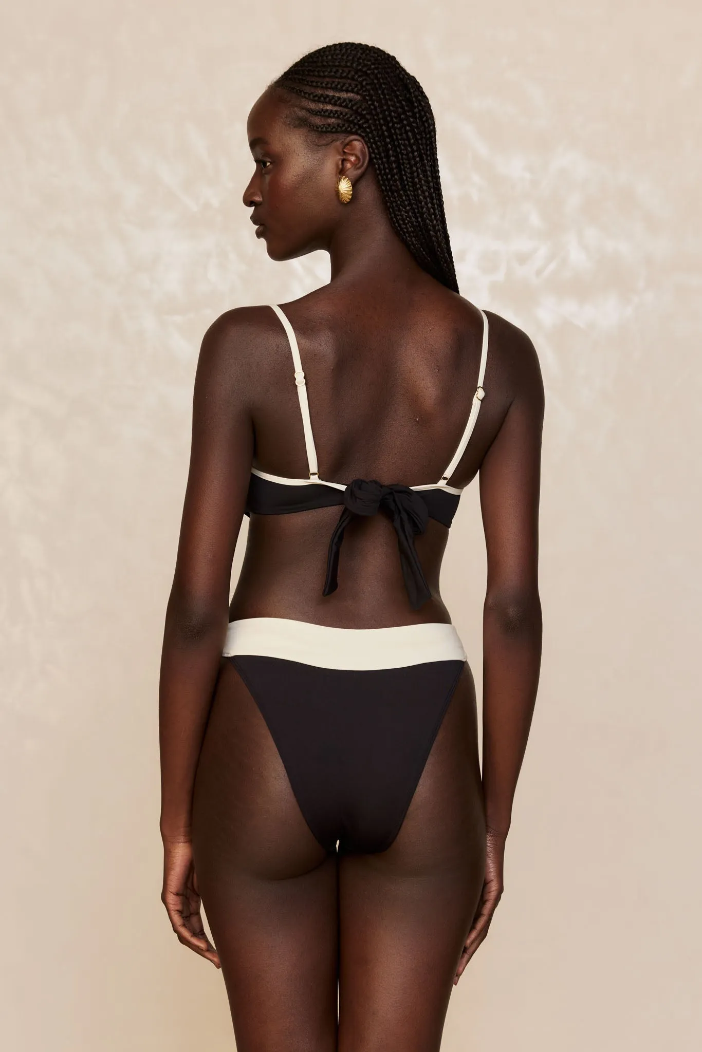 Marseille Bottom - Black/Ivory sold by Monday Swimwear product image thumbnail 4