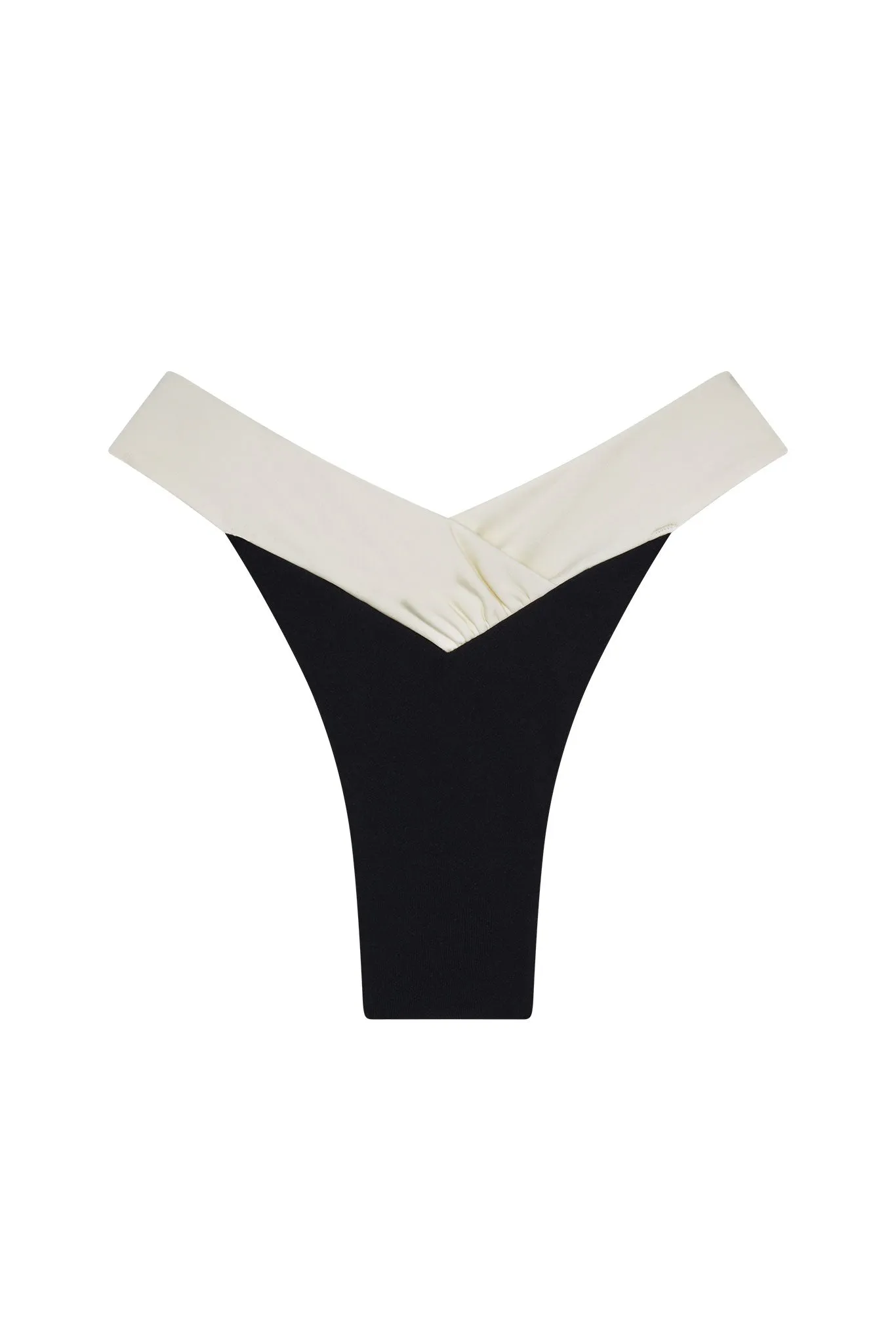 Marseille Bottom - Black/Ivory sold by Monday Swimwear