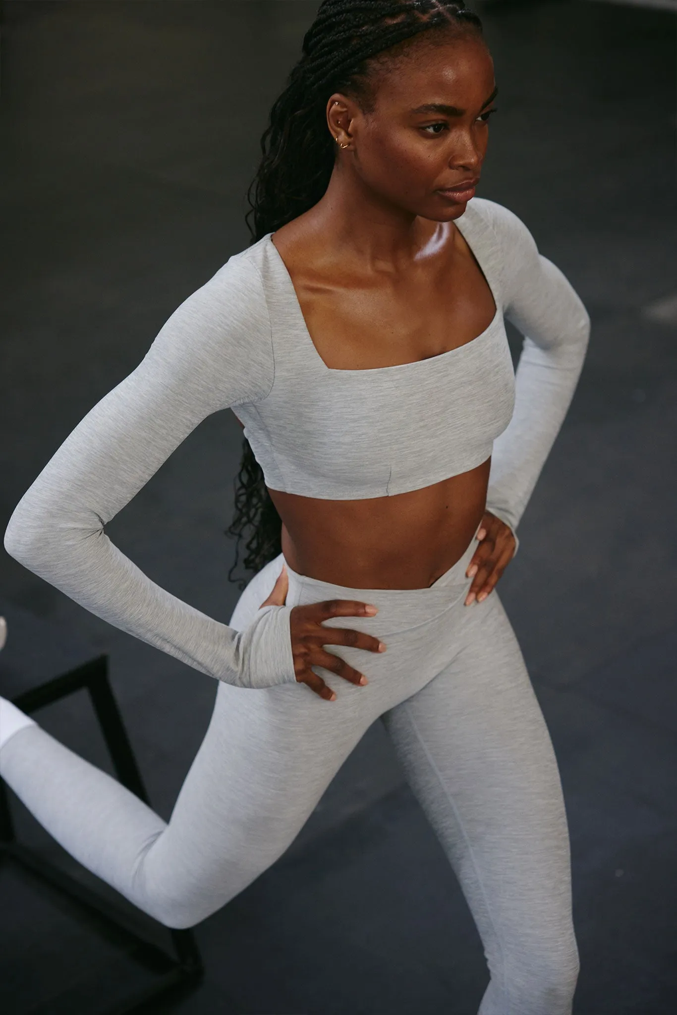 Bellevue Top - Heather Grey sold by Monday Swimwear product image thumbnail 2