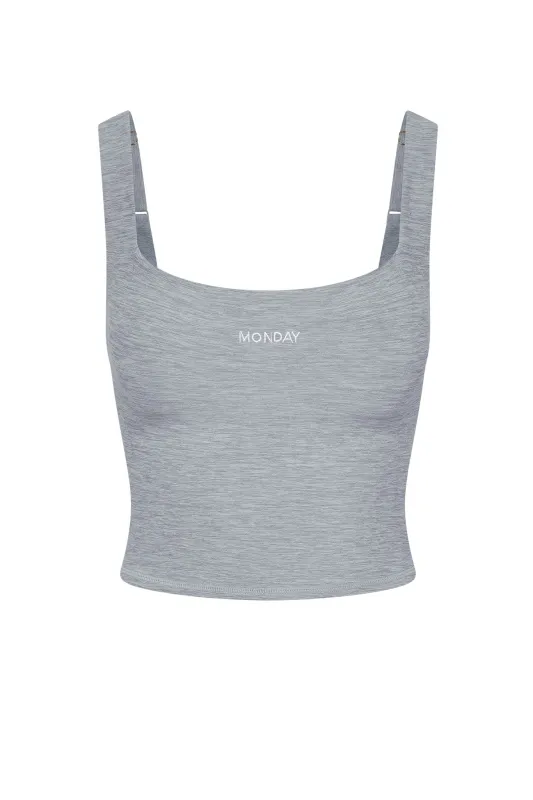 Aspen Tank - Heather Grey sold by Monday Swimwear