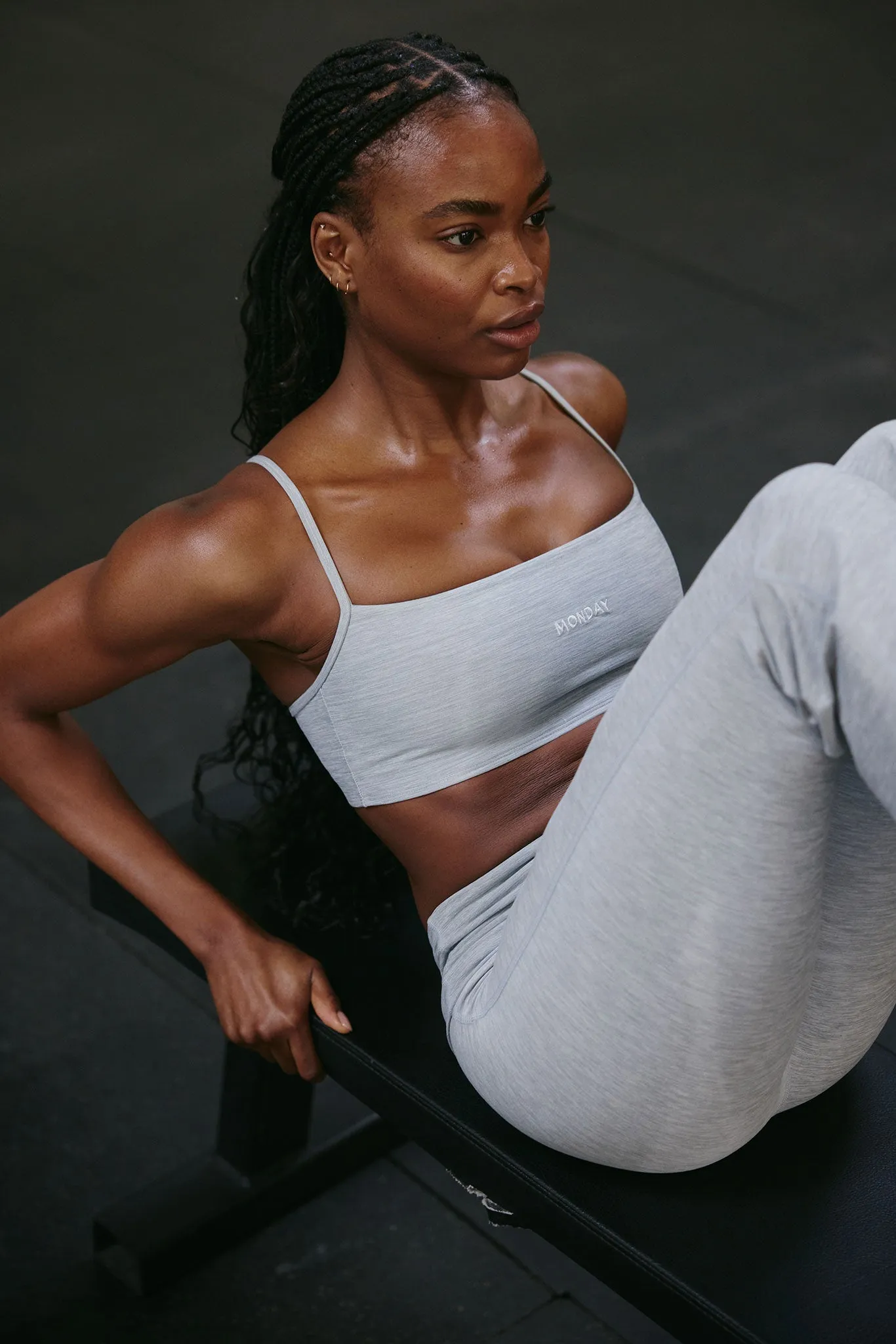 Olympic Bra - Heather Grey sold by Monday Swimwear product image thumbnail 2