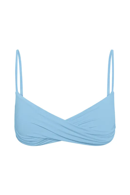 Bordeaux Top - Ibiza Blue sold by Monday Swimwear